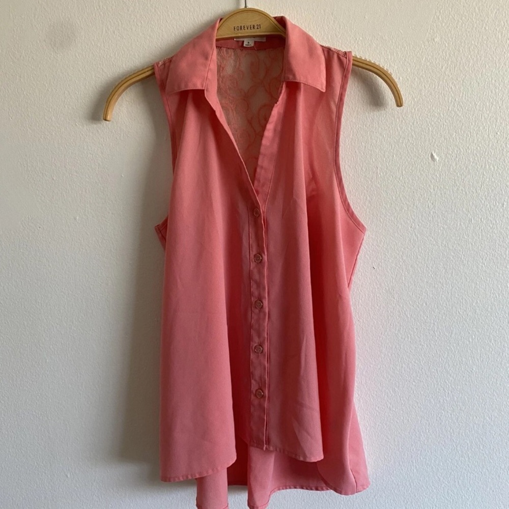 Mine Pink Sleeveless Blouse